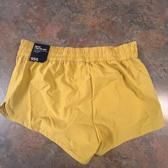 DSG Womens Stride Shorts Grounded‎ Yellow Size S - Picture 2 of 9